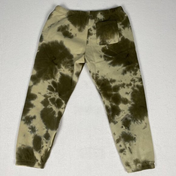 Forever 21 Men Acid Wash Tie Dye Mushroom Graphic Green Drawstring Sweatpants XL - Picture 10 of 12